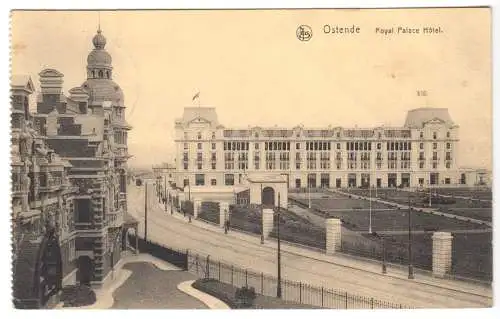AK, Ostende, Royal Palace Hotel, 1915