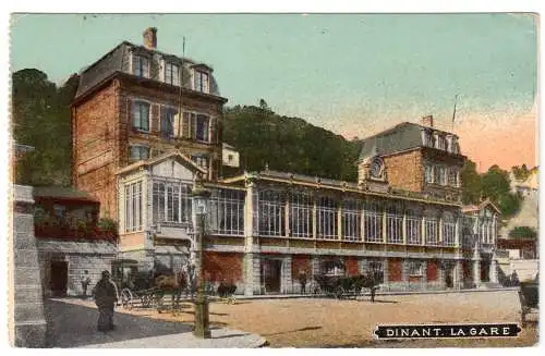AK, Dinant, La Gare, Bahnhof, 1915