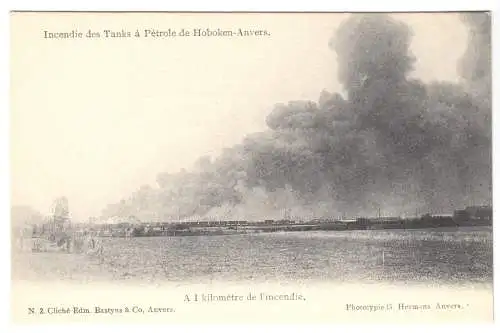 AK, Hoboken - Anvers, Antwerpen, OT Hoboken, Industrieunfall, Version 3, um 1900