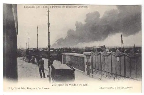 AK, Hoboken - Anvers, Antwerpen, OT Hoboken, Industrieunfall, Version 4, um 1900