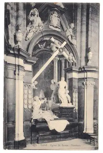 AK, Gent, Gand, Eglise St. Bavon, Tombeau, 1914