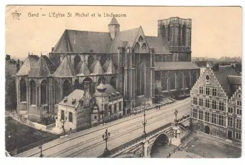 AK, Gent, Gand, L'Eglise St. Michel et le Lindeworm, 1914