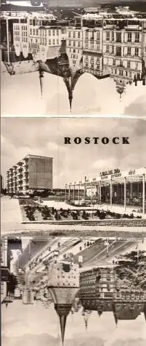 Mäppchen mit 10 (3+7) kleinen Fotos, Rostock, 1969