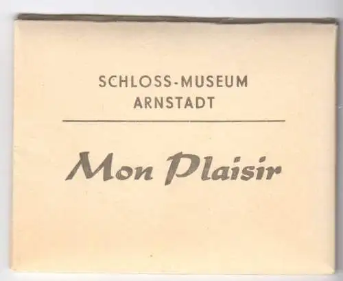 Mäppchen mit 10 kleinen Fotos, Arnstadt, Schloß Museum, 1977, Format: 9 x 6,7 cm