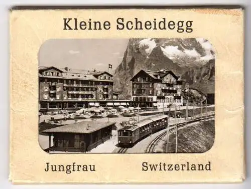 Mäppchen mit 9 kleinen Fotos, Kleine Scheidegg, Schweiz, Format: 9 x 6,5 cm
