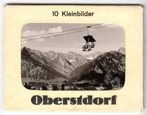 Mäppchen mit 10 kleinen Fotos, Oberstdorf Allgäu, Format: 9,2 x 6,7 cm