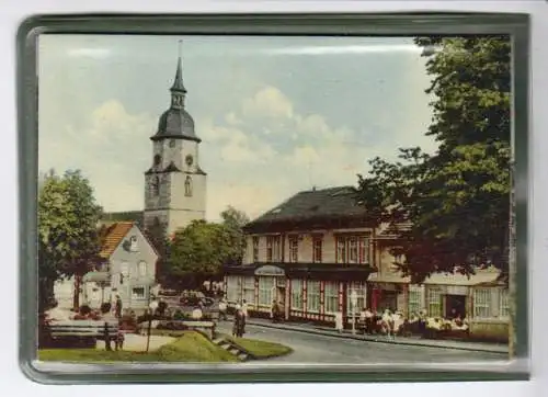 Plastemäppchen mit 5 kleinen Farbdrucken, Thüringen, 1963 , Format: 10,5 x 7 cm