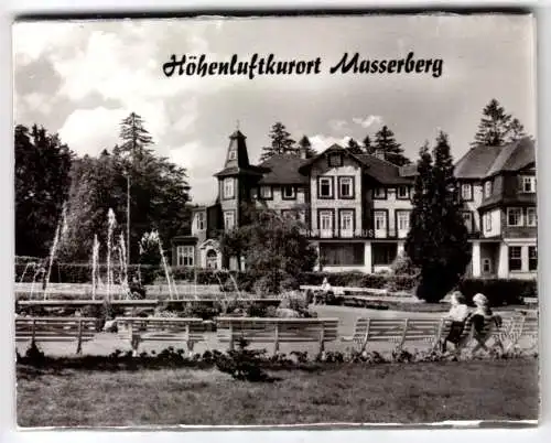 Mäppchen mit 12 (3+9) Original-Fotos, Höhenluftkurort Masserberg Thür., 1977