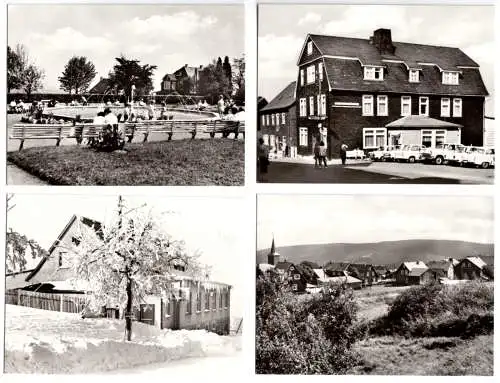 Mäppchen mit 12 (3+9) Original-Fotos, Höhenluftkurort Masserberg Thür., 1977