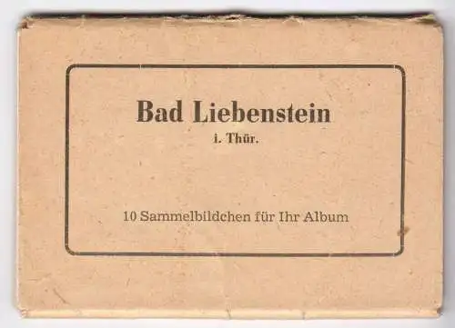 Mäppchen mit 10 kleinen Fotos, Bad Liebenstein Thür., Format: 9 x 6 cm