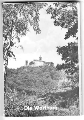 Mäppchen mit 10 kleinen Fotos, Eisenach, Wartburg, 1977