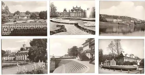 Mäppchen mit 12 kleinen Fotos, Pillnitz, Schloß und Park, Format: 9 x 6,8 cm