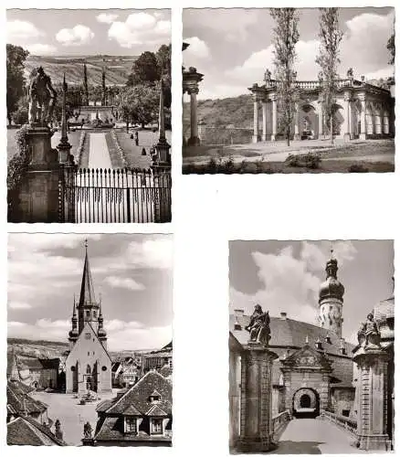 Mäppchen mit 8 kleinen Fotos, Weikersheim, Schloß, Format: 9 x 7 cm
