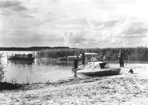 AK, Rubow Kr. Schwerin, OT Flessenow, Strand, 1973