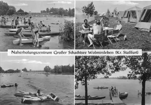 AK, Wolmirsleben, Großer Schachtsee, 4 Abb., 1972