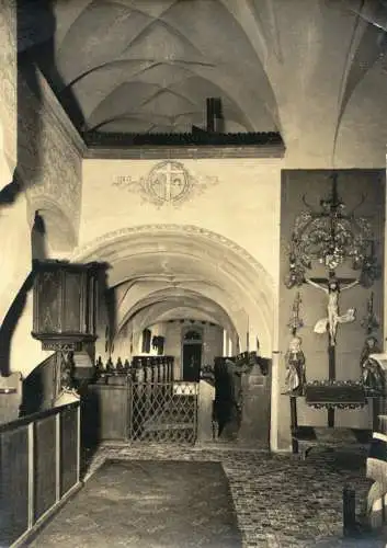 AK, Gnandstein, Burg Gnandstein, Burgkapelle, 1957