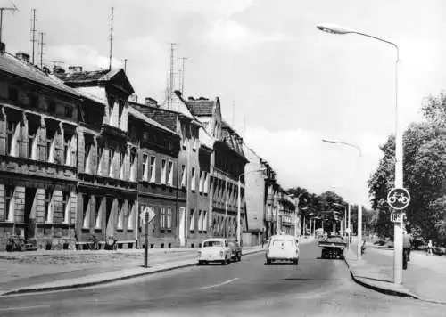 AK, Stendal, Johann-Sebastian-Bach-Str., Pkw, 1968