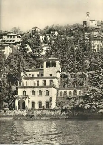 AK, Castagnola-Lugano, La "Glorietta", Villa Favorita, um 1960