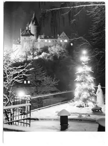 AK, Schwarzenberg Erzgeb., Schloß Schwarzenberg, Weihnachtsstimmung, 1967