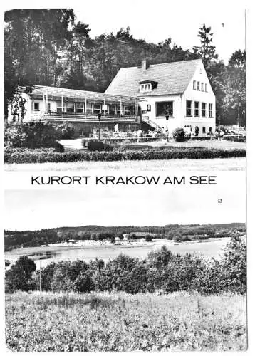 AK, Krakow am See, Kr. Güstrow Meckl., zwei Abb., 1981