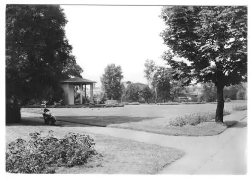 AK, Güstrow Meckl., Partie im Rosengarten, 1971