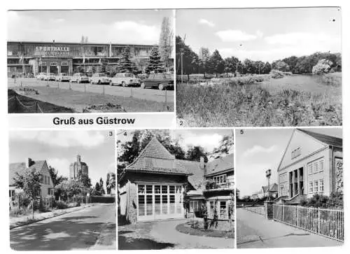 AK, Güstrow Meckl., fünf Abb., 1980