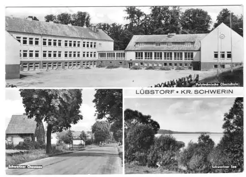 AK, Lübstorf Kr. Schwerin, drei Abb., 1977