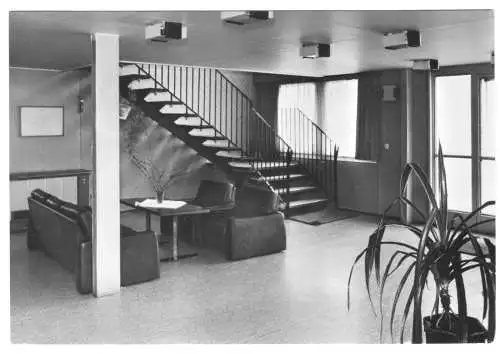 AK,  Gross Labenz Kr. Sternberg Meckl., OT Klein Labenz, FDGB-Heim, Foyer, 1980