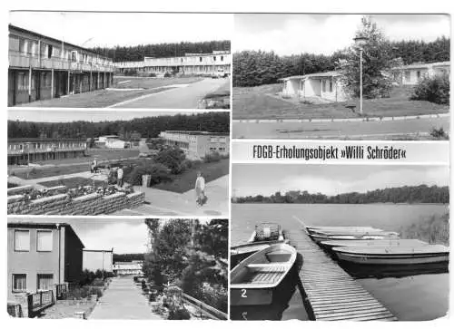 AK,  Gross Labenz Kr. Sternberg Meckl., OT Klein Labenz, FDGB-Heim, fünf Abb.