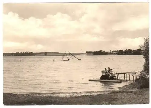 AK, Dabel Kr. Sternberg Meckl.,Badestelle am Holzendorfer See, 1974