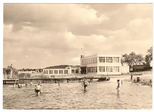 AK,   Sternberg Meckl., Bad und Konsum-Strandgaststätte, Version 3, 1970