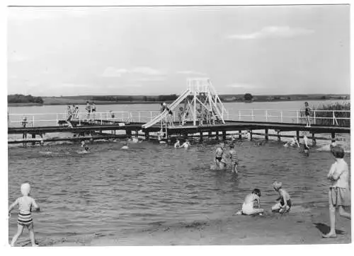 AK,   Sternberg Meckl., Badeanstalt, belebt, 1965