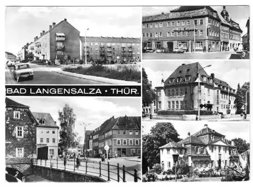 AK, Bad Langensalza Thür., fünf Abb., 1978