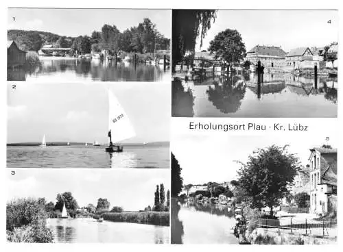 AK, Plau Kr. Lübz, fünf Abb., 1980