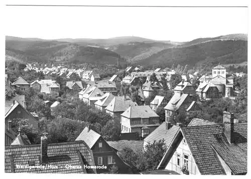 AK, Wernigerode Harz, Oberes Hasserode, Teilansicht, 1977