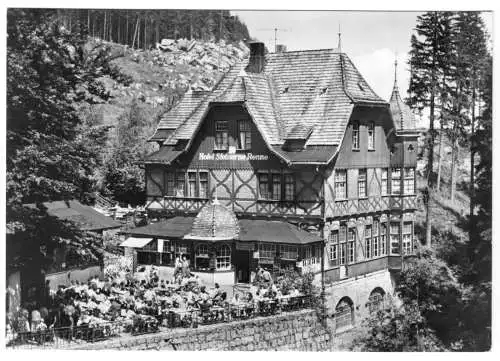 AK, Wernigerode Harz, HO-Hotel "Steinerne Renne", 1968