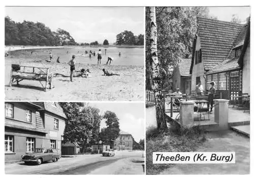 AK, Theeßen Kr. Burg, drei Abb., 1971