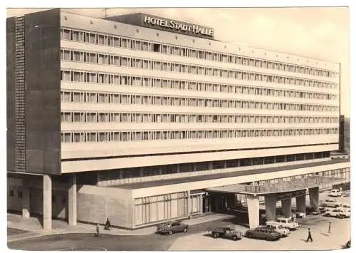 AK, Halle Saale, Hotel Stadt Halle, 1967