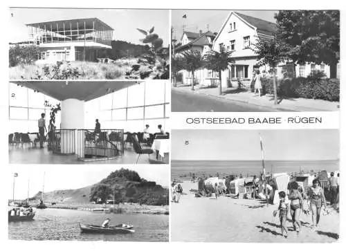 AK, Baabe auf Rügen, fünf Abb., 1984