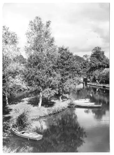 AK, Strasen Kr. Neustrelitz, Partie an der Schleuse, 1971