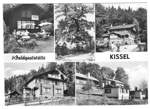 AK, Bad Liebenstein Thür. Wald, Waldgaststätte KIssel, fünf Abb., 1976