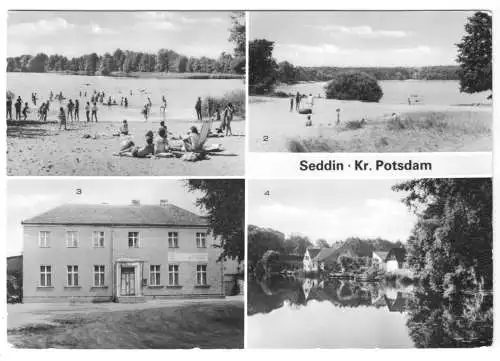 AK, Seddin Kr. Potsdam, vier Abb., 1984