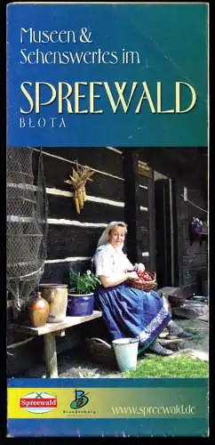 tour. Prospekt mit Übersichtskarte, Museen & Sehenswertes im Spreewald, um 1998
