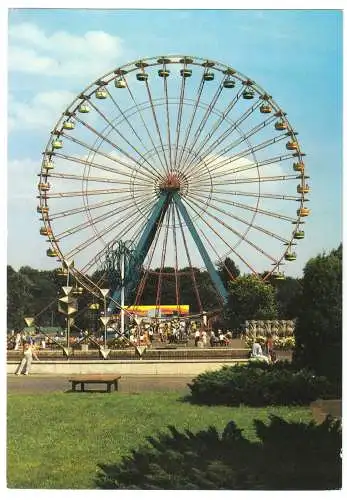 AK Großformat, 21 x 15 cm, Berlin Treptow, Kulturpark Berlin, Riesenrad, 1988