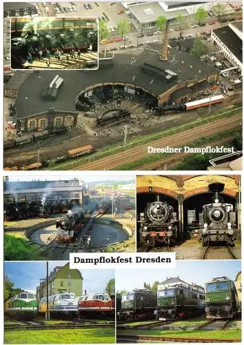 AK, (2), Dresden, Dresdner Dampflokfest, 1995 bzw. 2000
