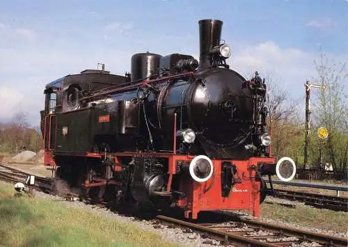 AK, Berlin, Dampflok "Ampflwang" der Berliner Eisenbahnfreunde e.V., um 1985