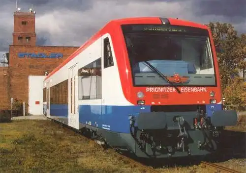 AK, Velten Mark, Regio-Shuttle RS 1 in d. Inbetriebssetzungsst. v. Stadler, 2003