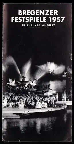 Programmheft, Bregenz am Bodensee, Bregenzer Festspiele 1957