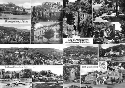 Lot von 7 AK, Blankenburg Harz, 1962-1989