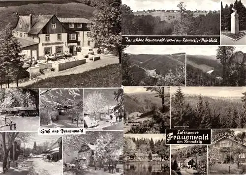 Lot von 4 AK, Frauenwald Thür. Wald, 1970 - 1986